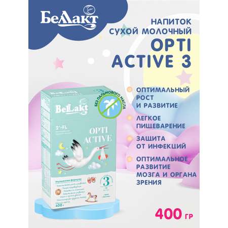 Напиток сухой молочный Беллакт «Оpti Аctive 3» от 1 года 400г