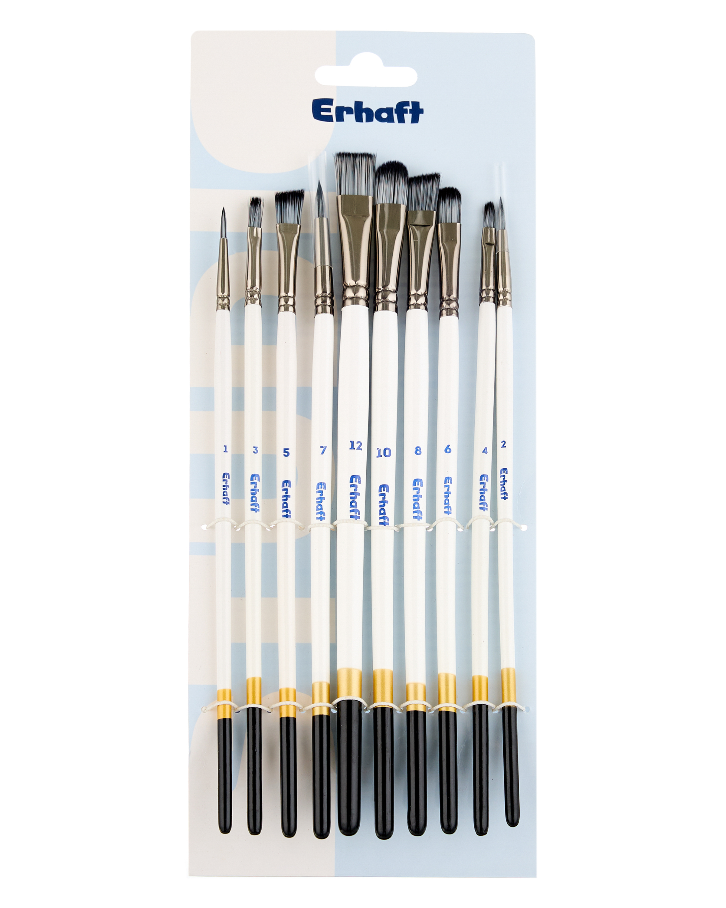 Кисть Erhaft 10 шт. (синтетика) - фото 2