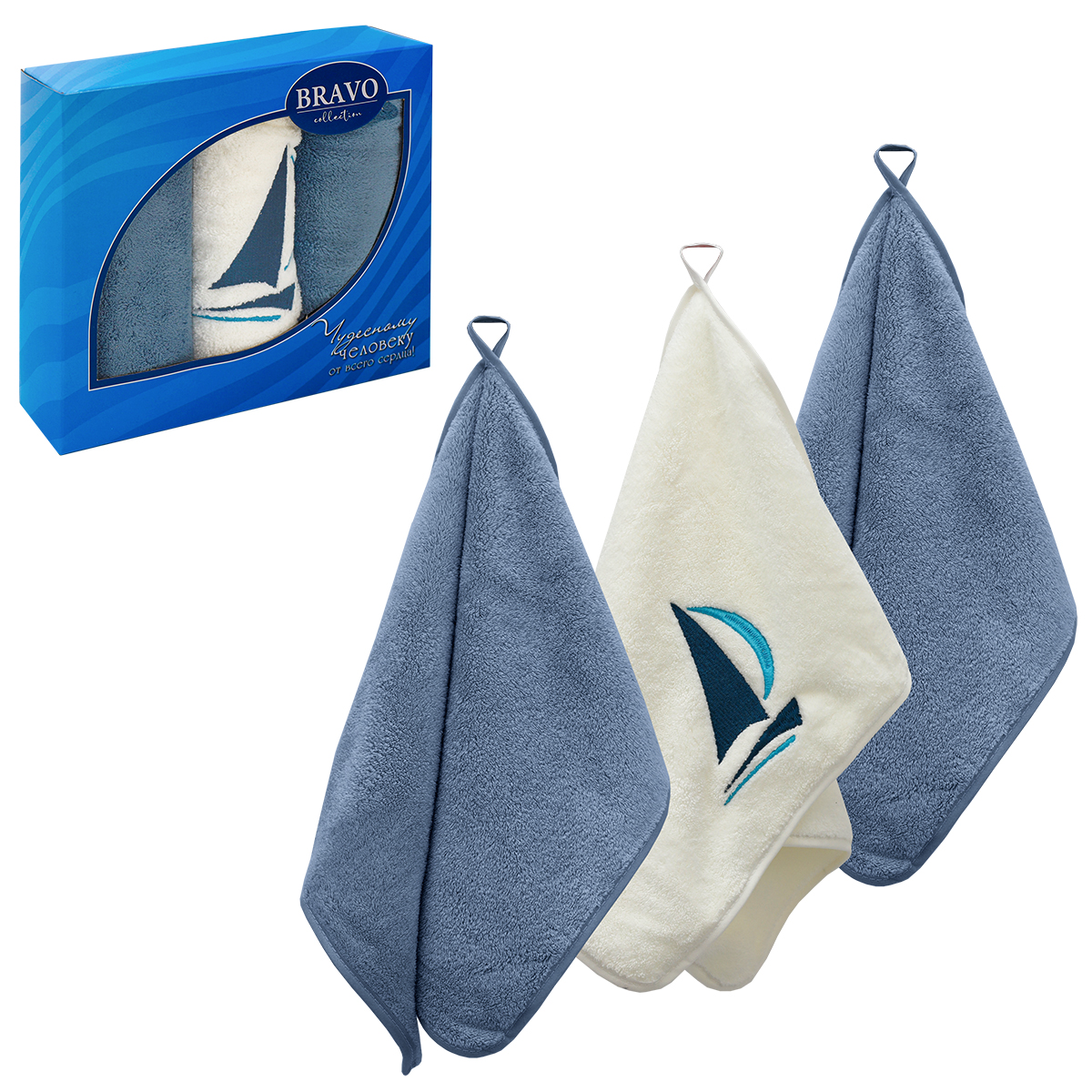 Полотенце BRAVO Мэн 30 x 50 см 3 шт. - фото 5