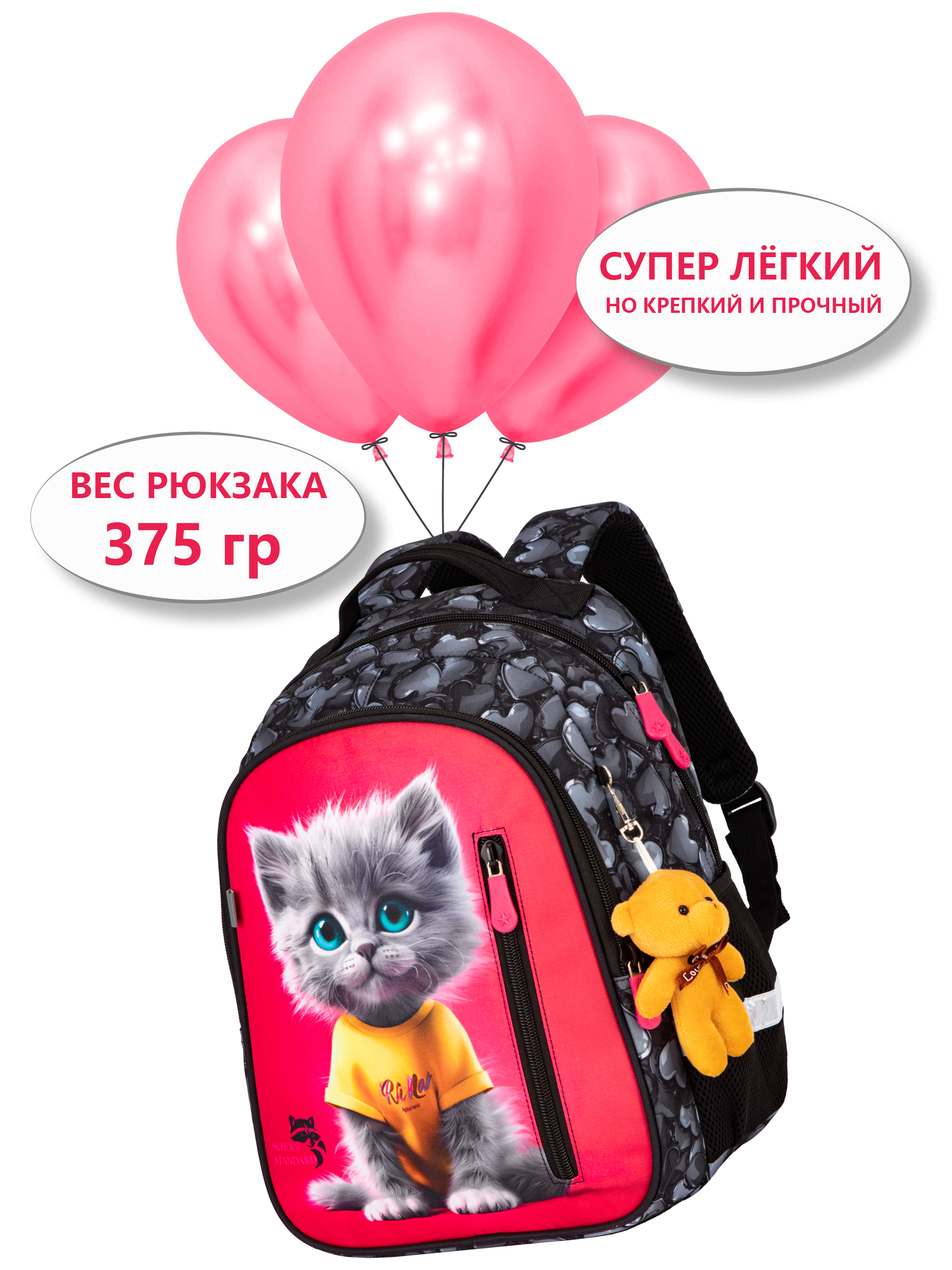 Рюкзак School Standard первокласснику набор 4 в 1 - фото 11