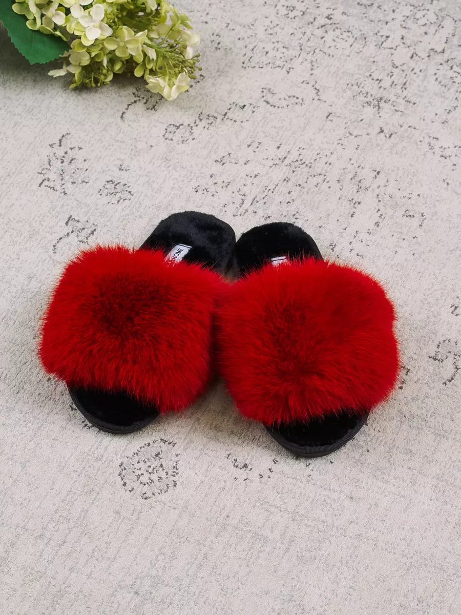 Тапочки UTA HOME 12мех/красн - фото 1