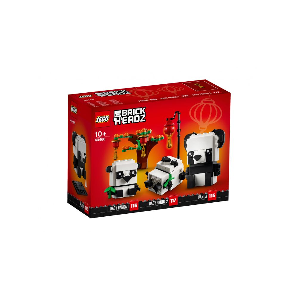 Конструктор LEGO BrickHeadz Набор Панды на Новый год 40466 191 дет. - фото 1