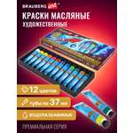 Краски масляные Brauberg 12 цв.