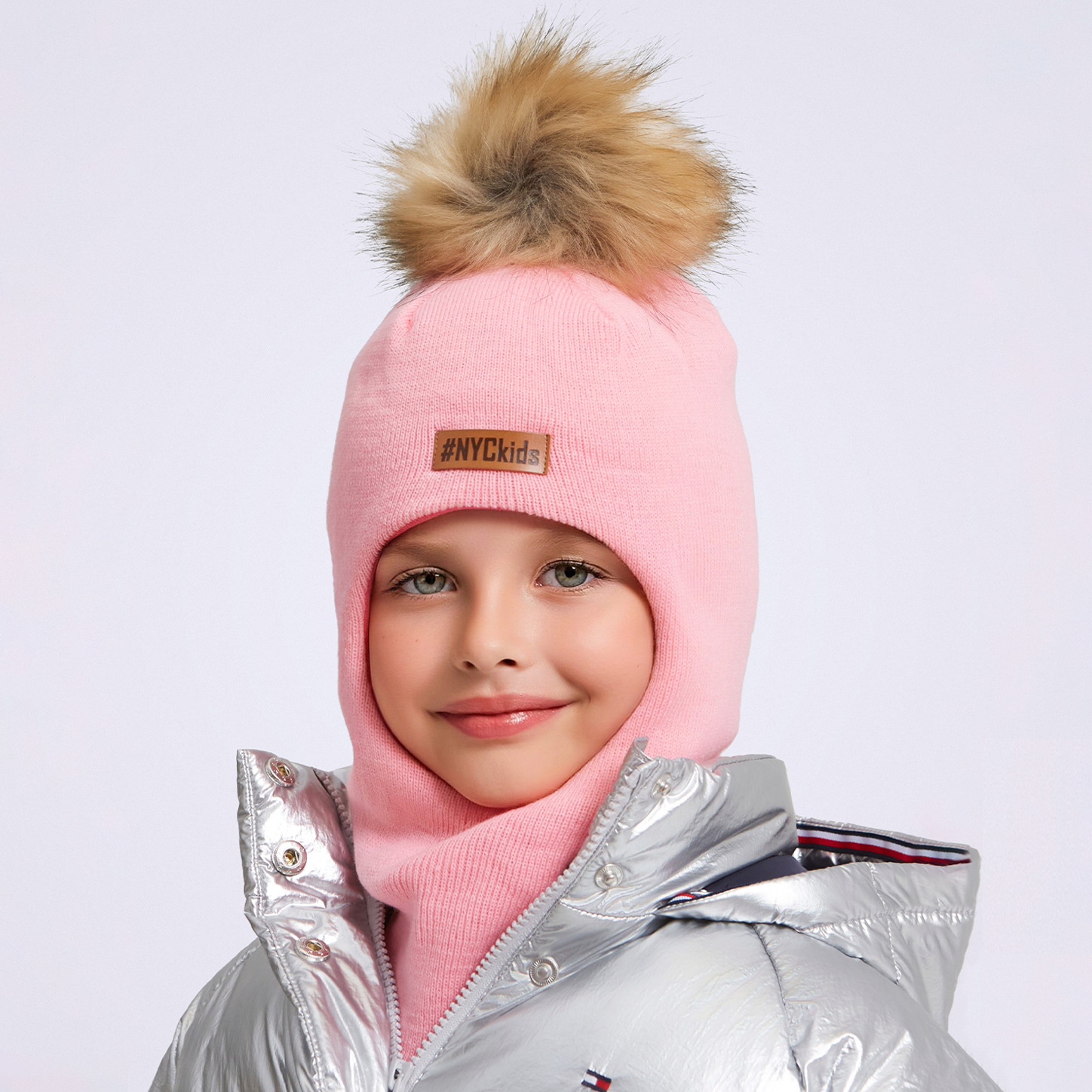Шапка-шлем KUBRIO KU-H-305-FurBubonHELMwin-Pink - фото 4