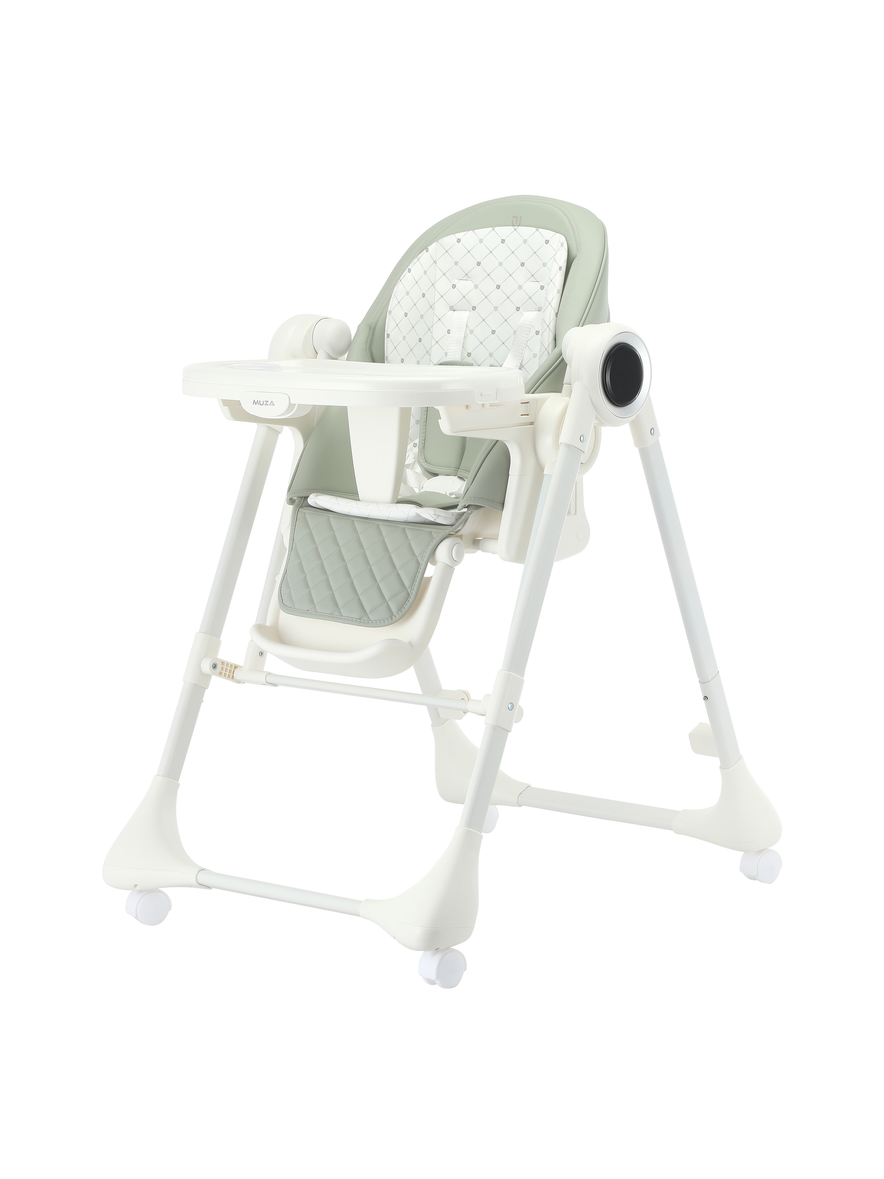Стульчик для кормления JOVOLA Muza с функцией электрокачели зеленый - фото 2