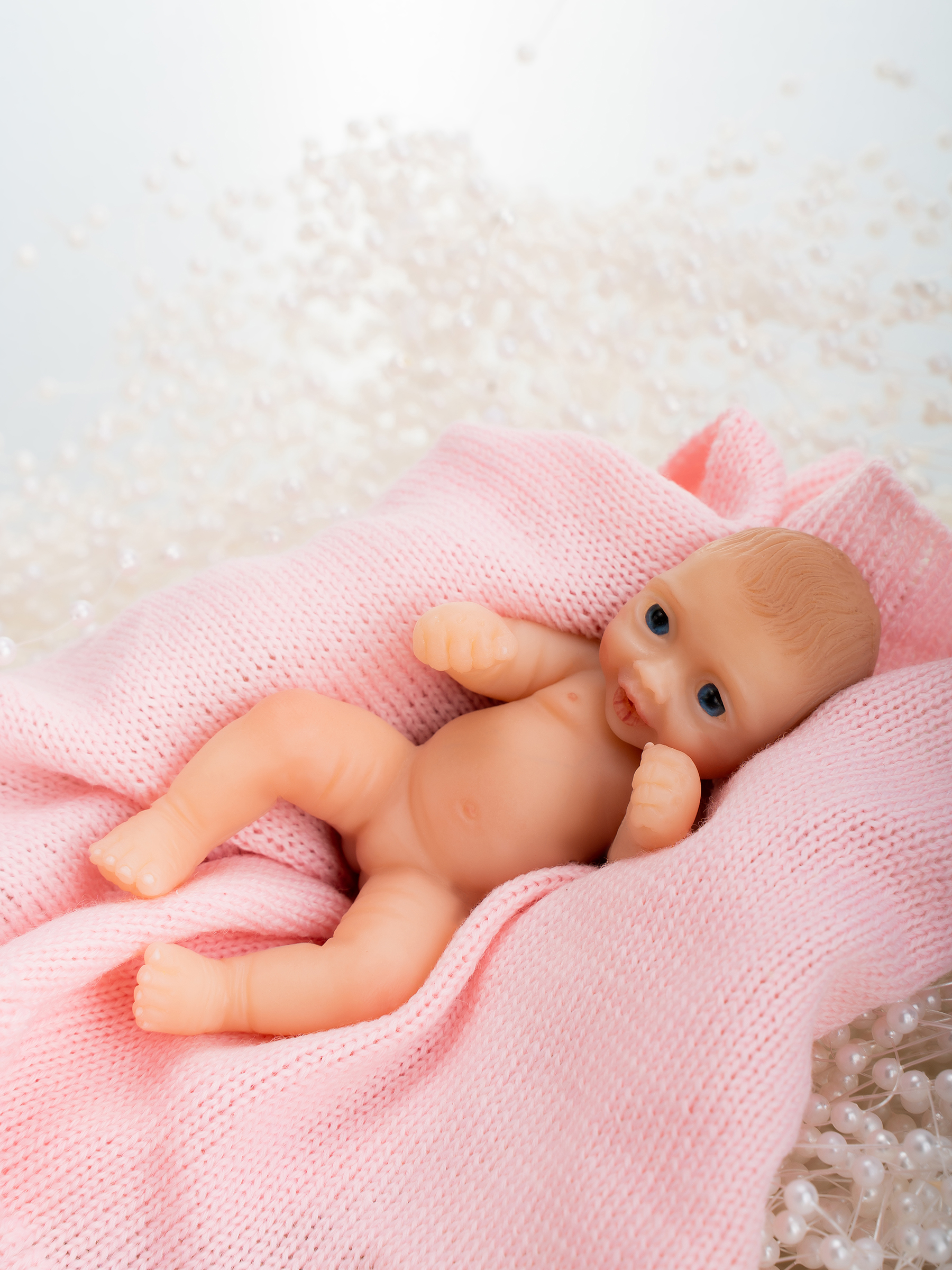 Кукла мини Magic Manufactory Magic baby Пупс Reborn розовый высота 12 см 4631162180888 - фото 18