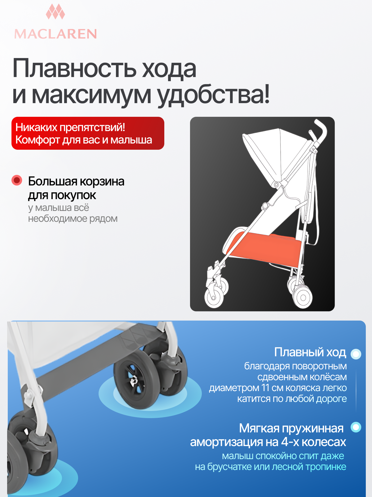 Коляска прогулочная Maclaren Mark II Marina - фото 4