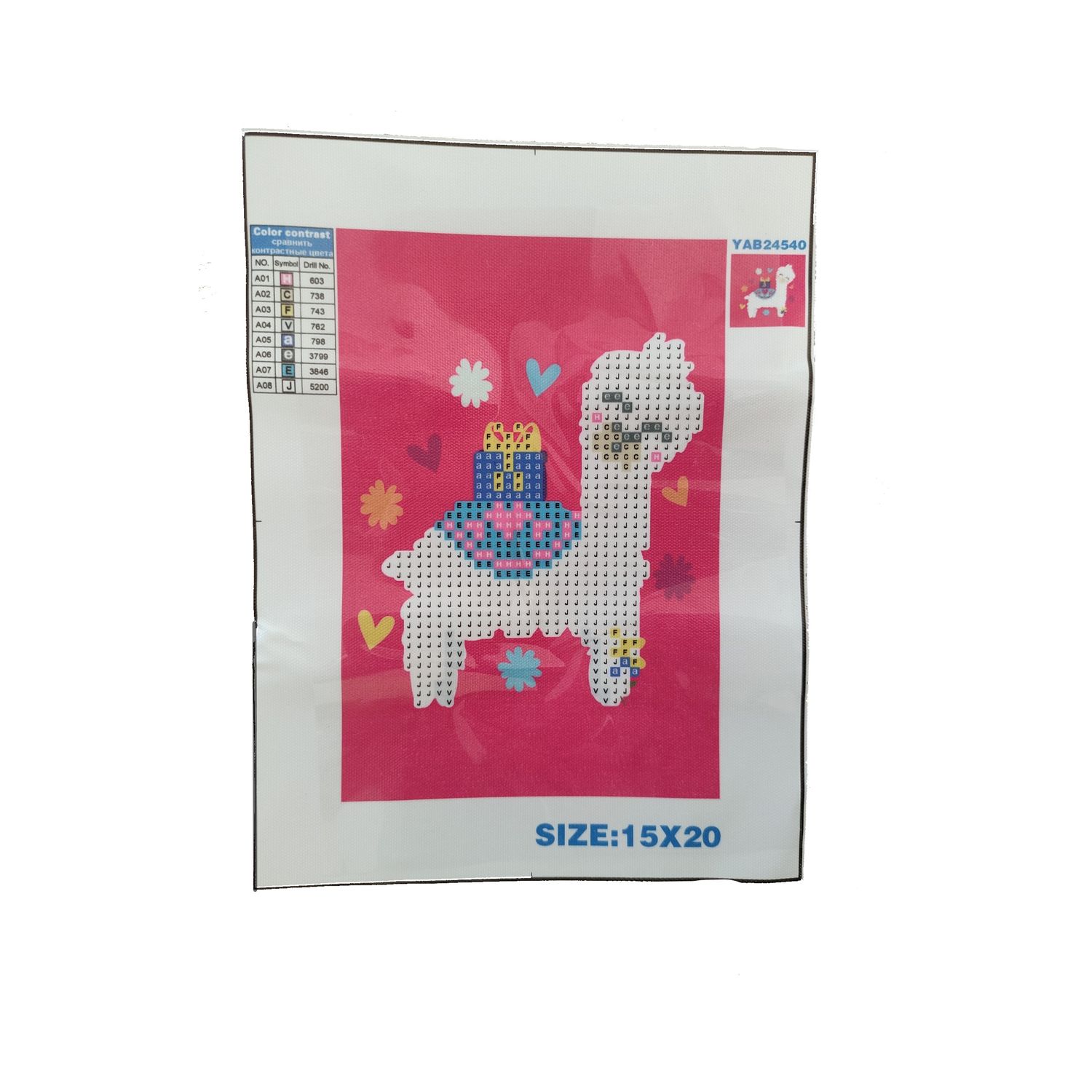 Алмазная мозаика Seichi Лама с подарком - фото 3