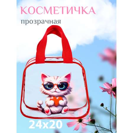 Сумочка для бассейна DARIKAGROUP Косметичка прозрачная