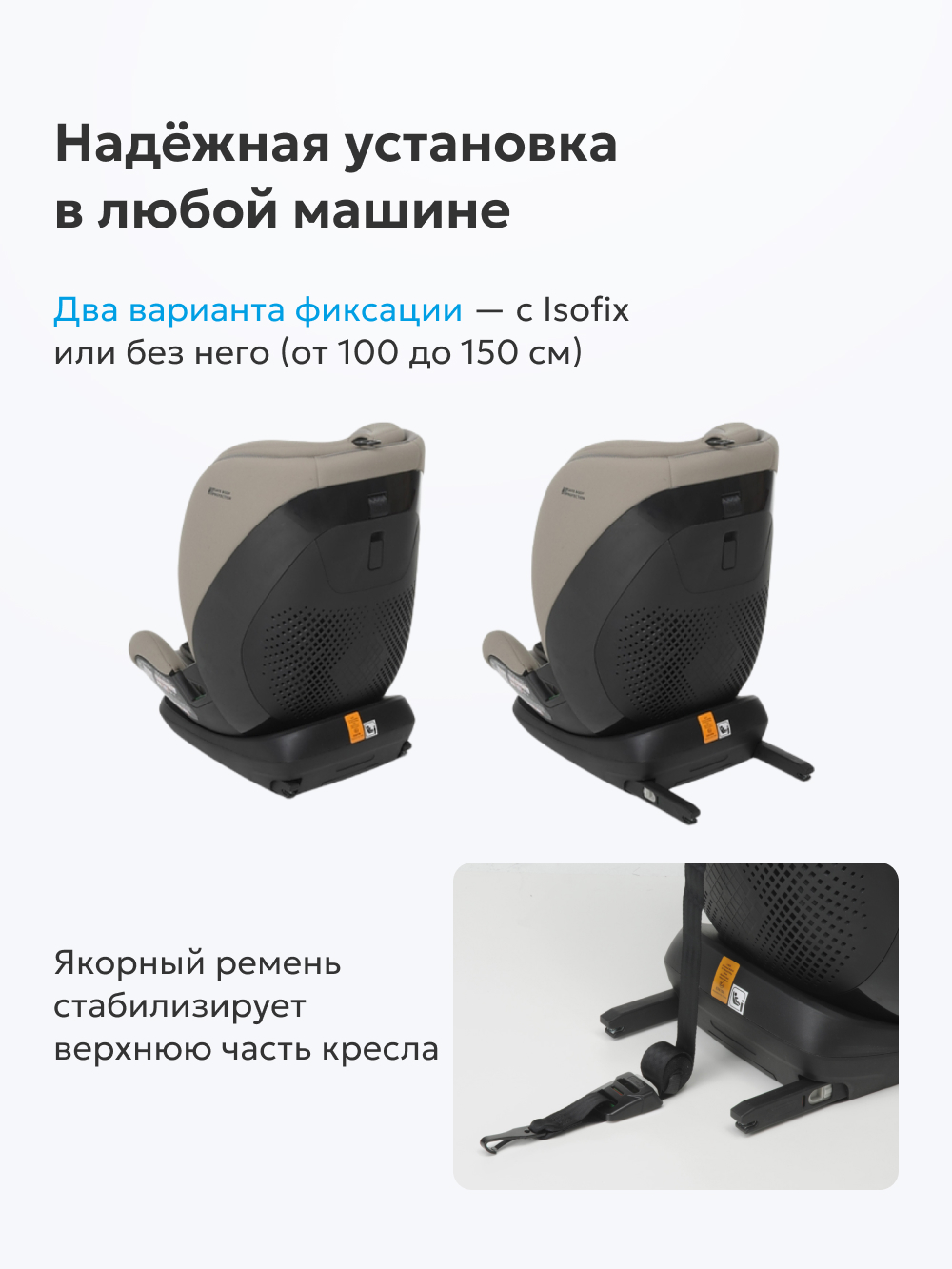 Автокресло Foppapedretti Pitstop Isofix 1/2/3 (9-36 кг) черный - фото 2