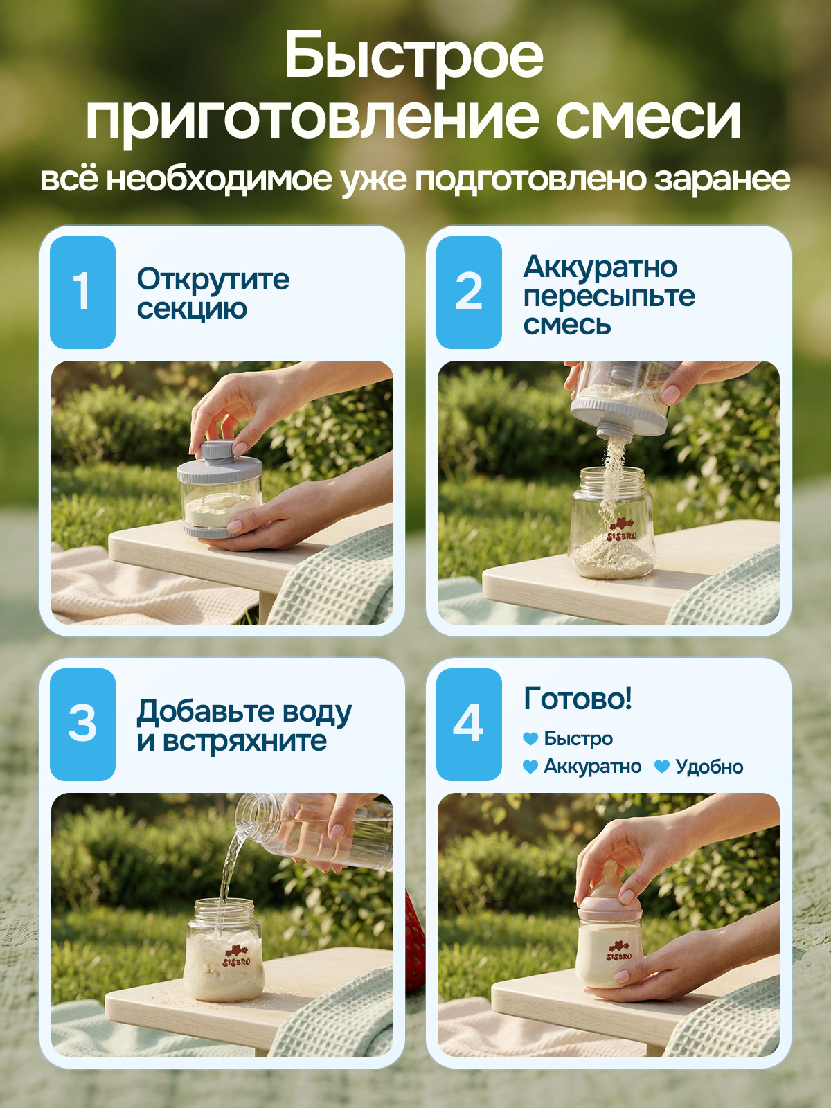 Контейнер для грудного молока SISBRO - фото 6