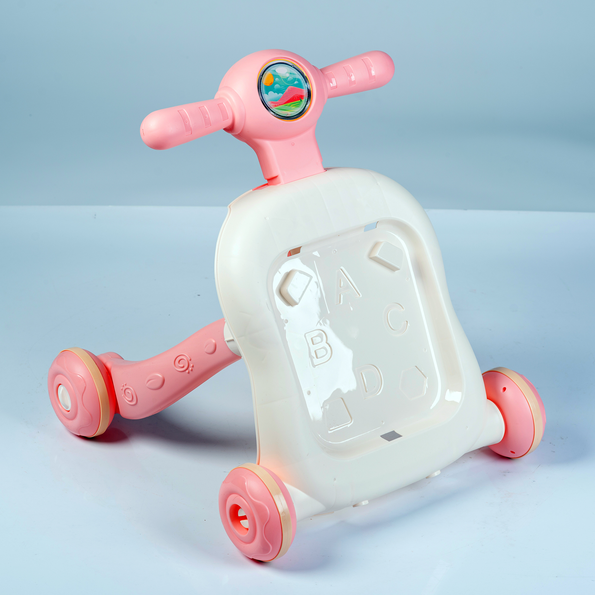 Каталка Babyhit с ручкой розовый - фото 19