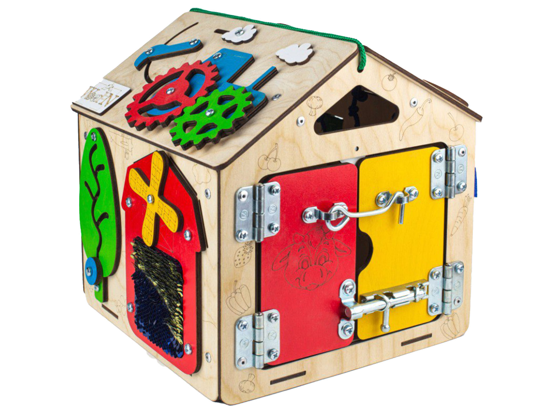 Игрушка Деревянный Дом бизиборд - фото 1