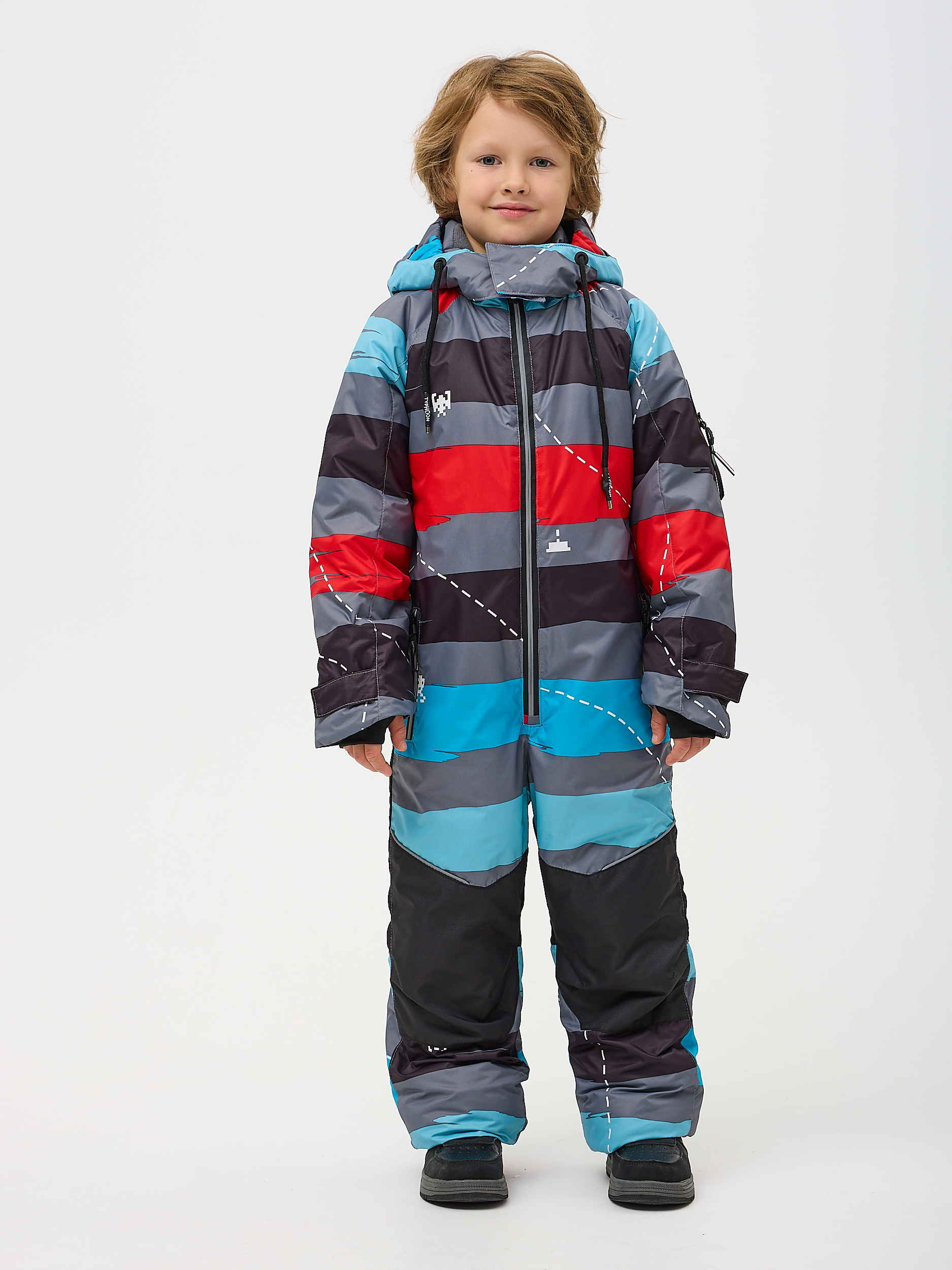 Комбинезон Kvartet 853 серо-красный - фото 8