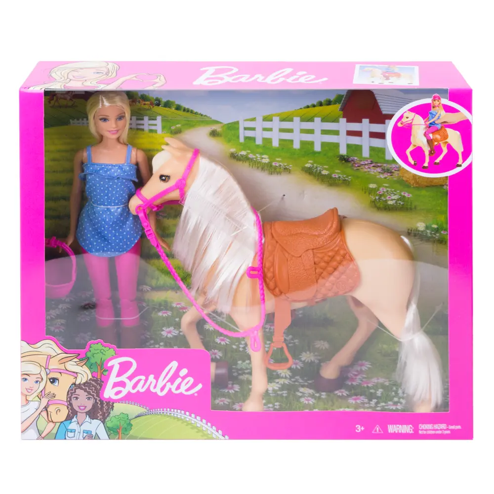Кукла классическая Barbie Наездница с лошадью FXH13 FXH13 - фото 2