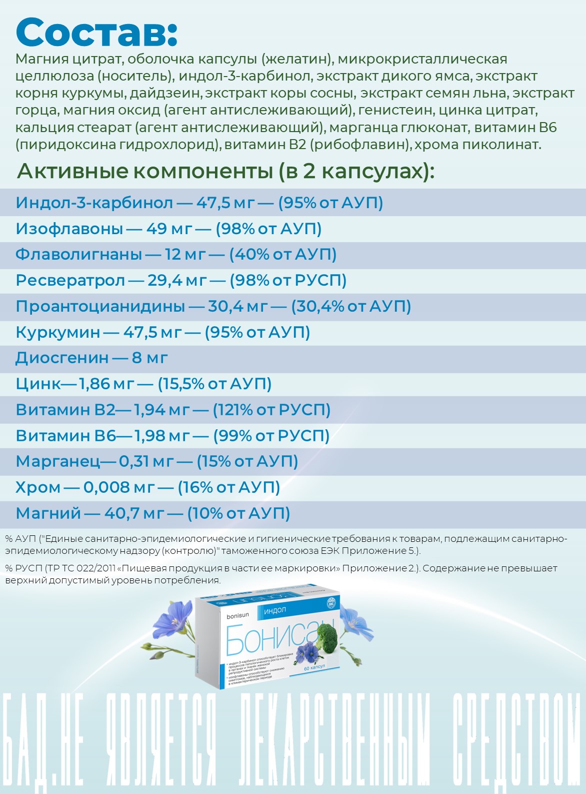 БАД Бонисан Индол капсулы №60 - фото 4