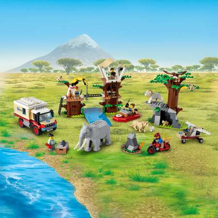 Конструктор LEGO City Wildlife Rescue Camp блочный