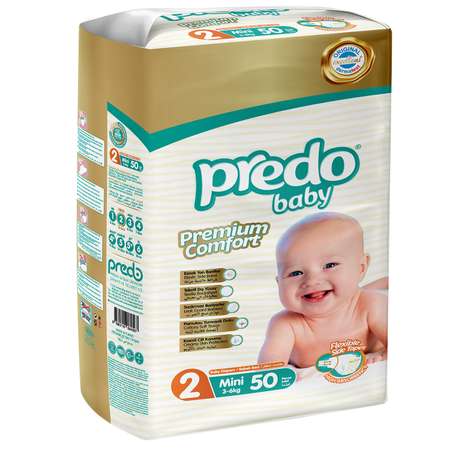 Подгузники Predo 2 (3-6 кг) 50 шт.