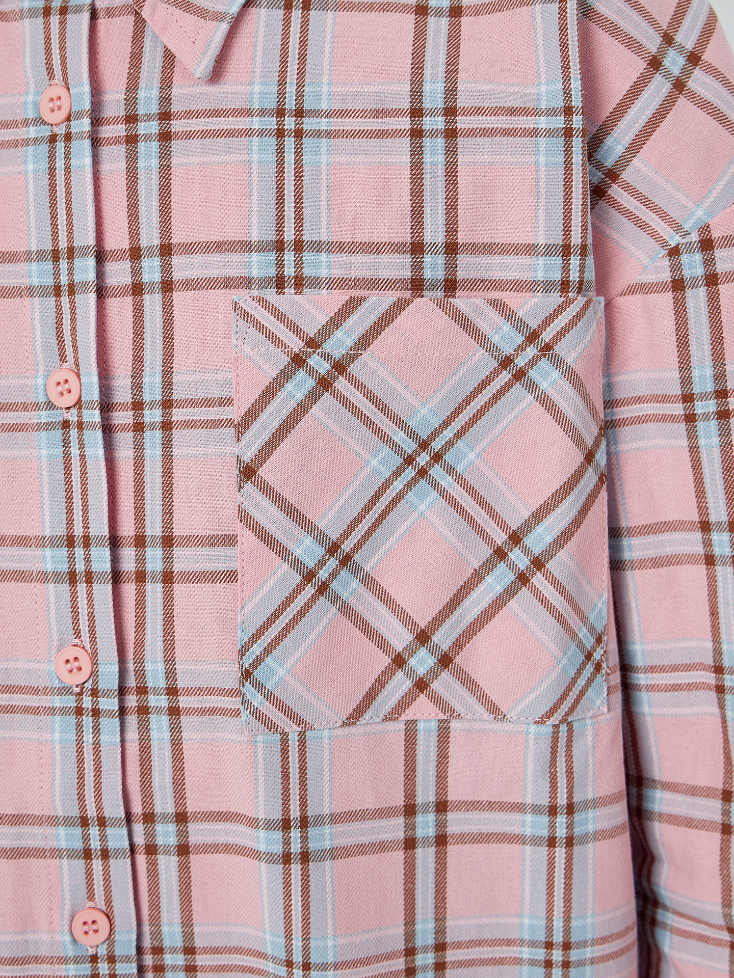 Рубашка Mark Formelle (Марк Формэль) 127981/голубая и розовая клетка - фото 6