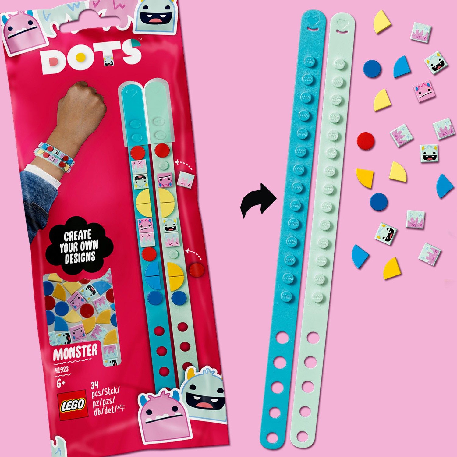 Конструктор LEGO DOTS Браслет Монстры - фото 9