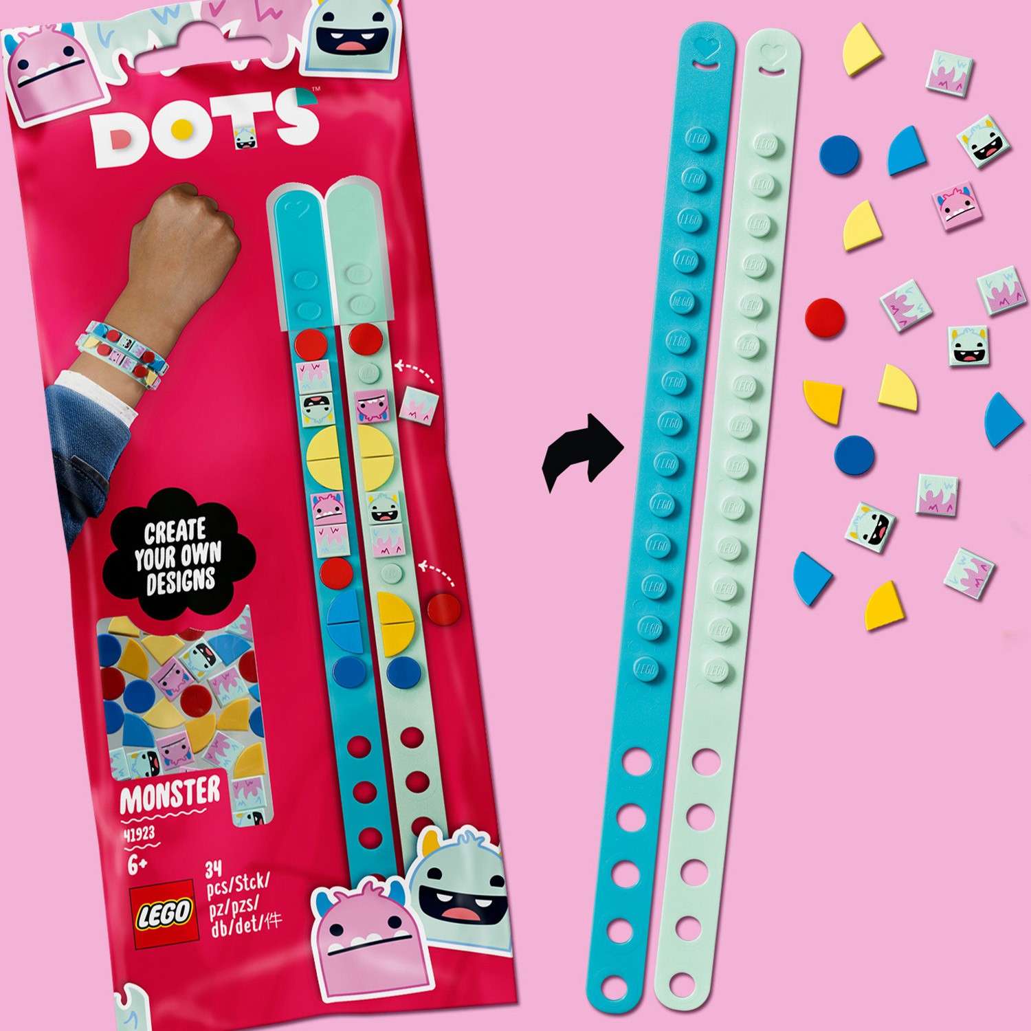 Конструктор LEGO DOTS Браслет Монстры - фото 9