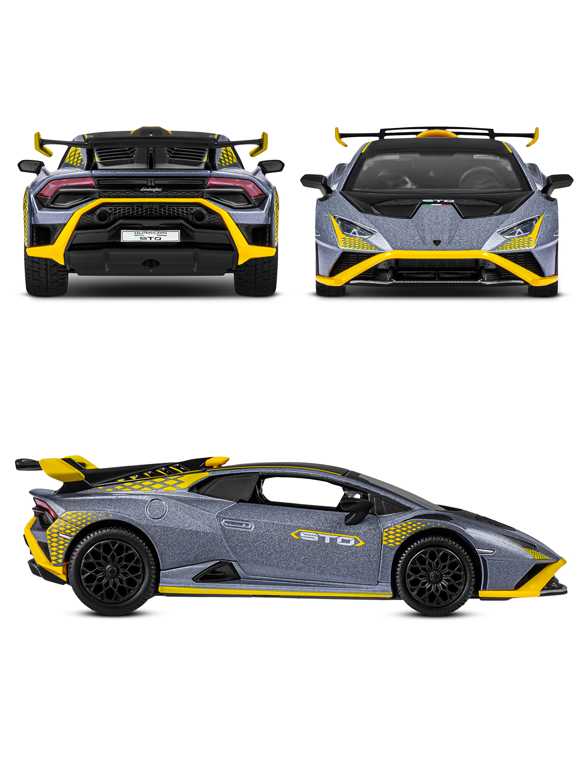 Автомобиль АВТОпанорама Lamborghini Huracan STO 1:32 JB1251664 - фото 8