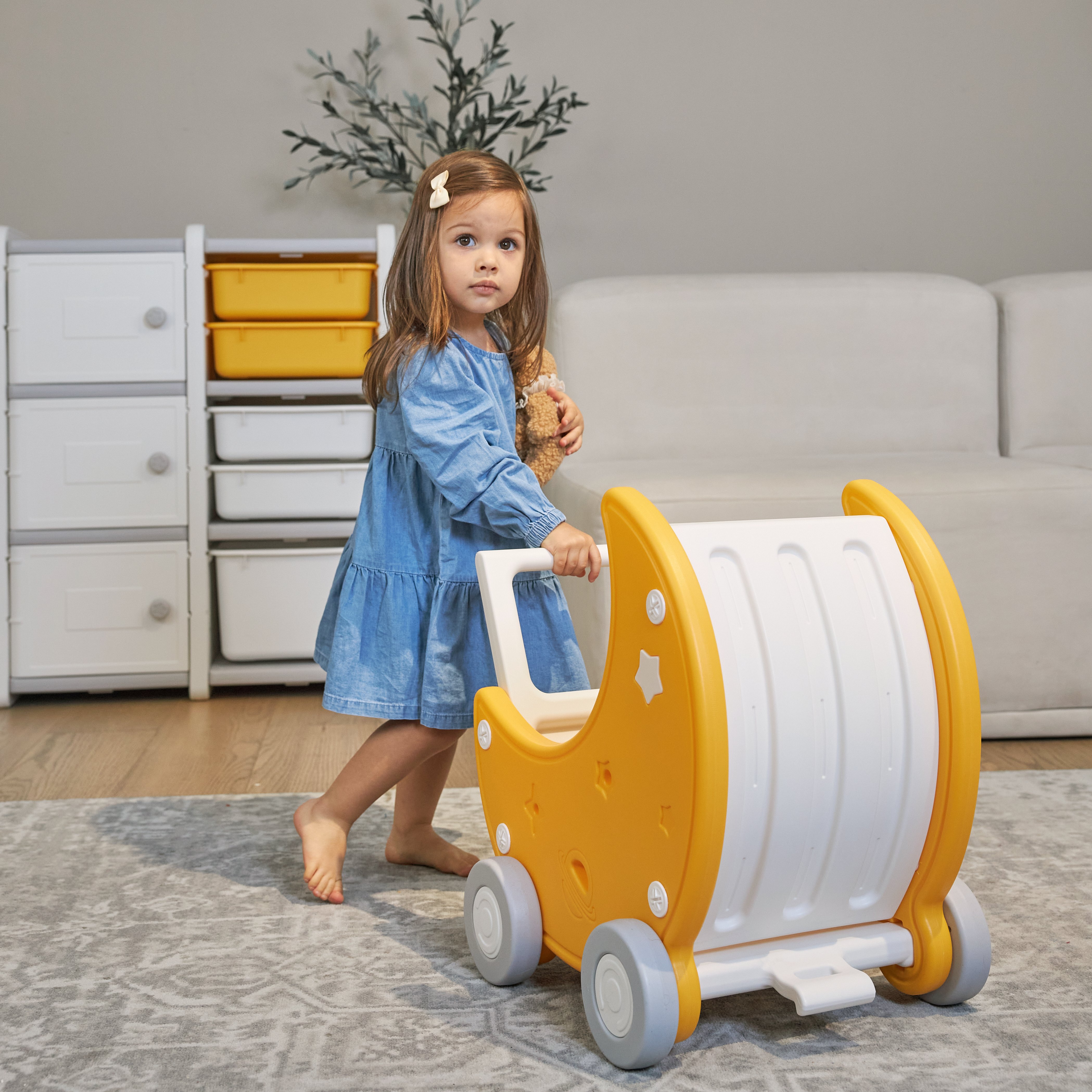 Коляска-люлька для кукол UNIX Kids PPCARTMOON - фото 6
