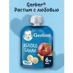Пюре Gerber Яблоко-банан с 6 мес 90 г