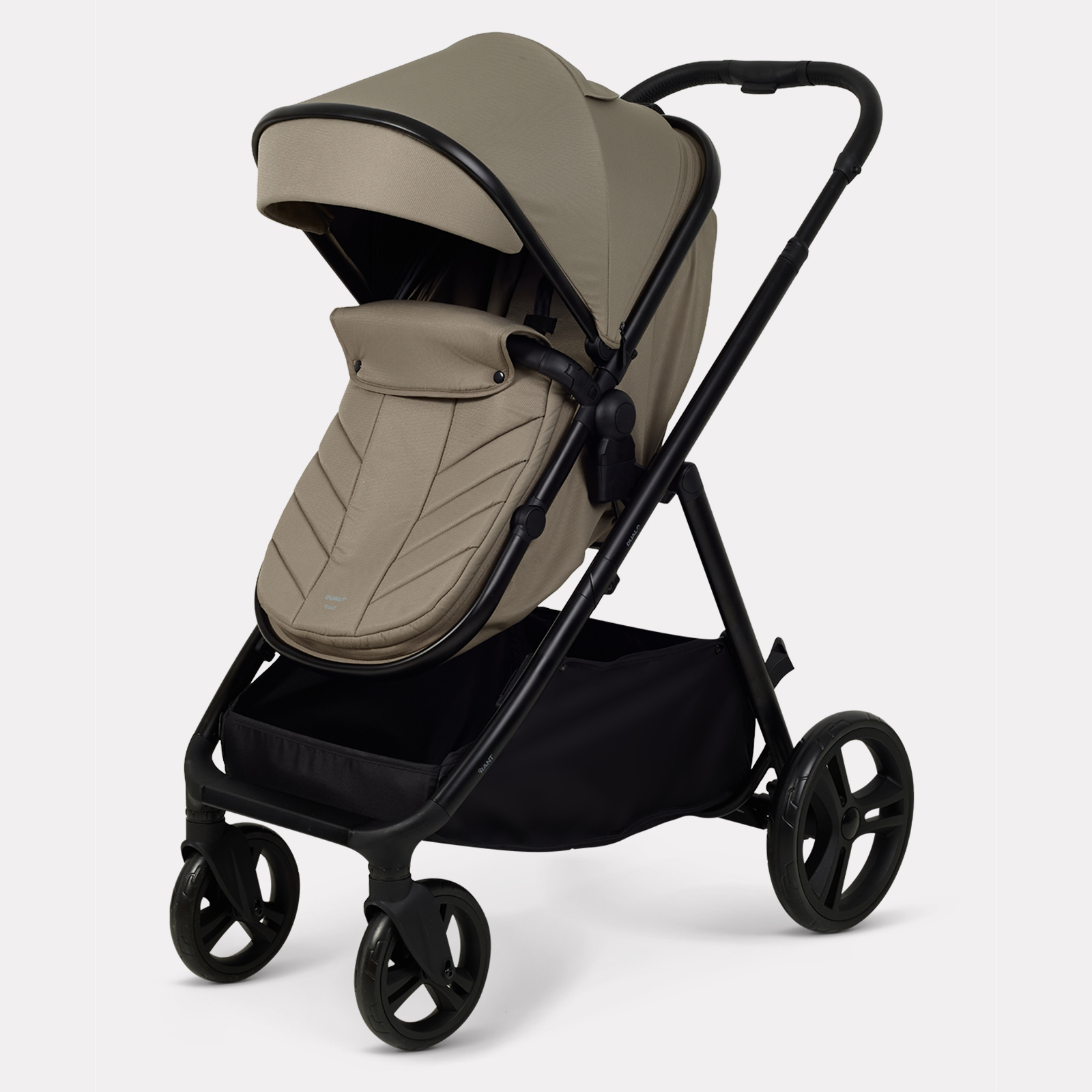 Коляска 2в1 для двойни Rant Basic Dualo коричневый - фото 13