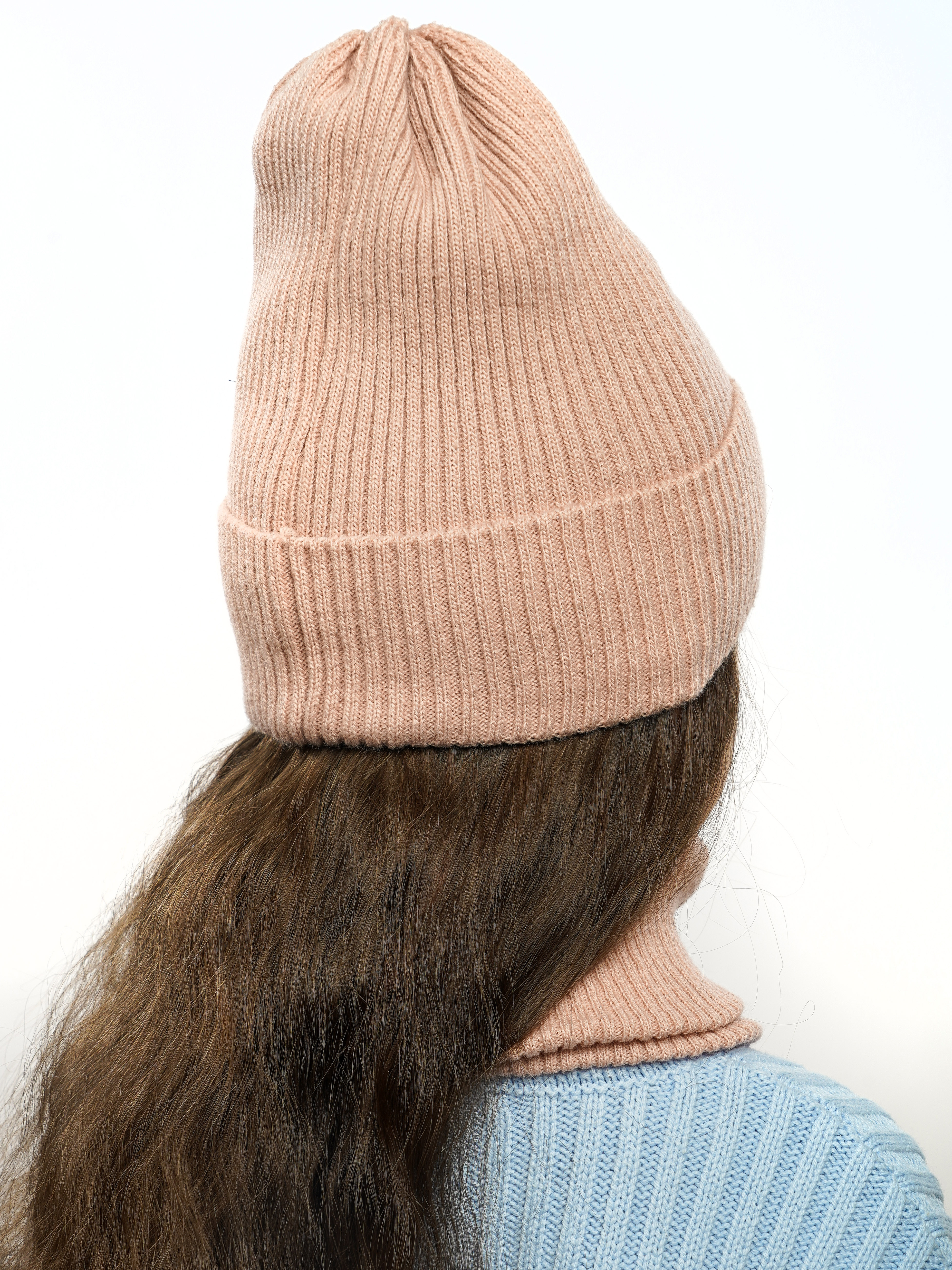 Шапка и снуд ПриКиндер U-Sp234140 Цвет: Пудра - фото 10