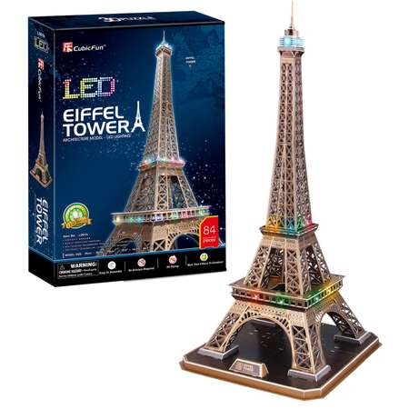 Пазл CubicFun Эйфелева башня Led подсветка 3D