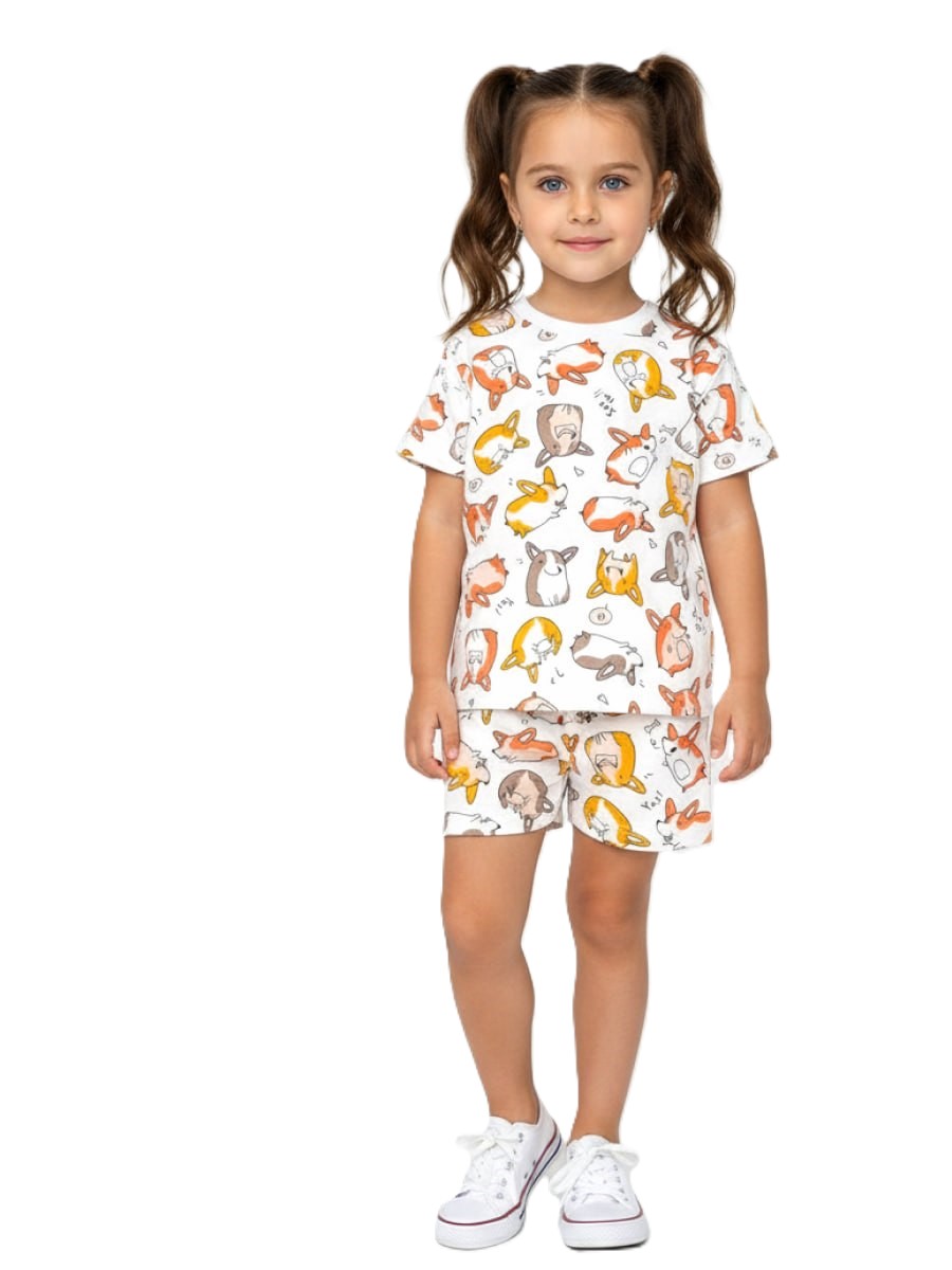 Костюм VEDDI 2080/6042фп-2024/охра/корги - фото 1