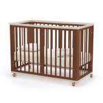 Детская кроватка Nuovita прямоугольная, без маятника (темный орех)
