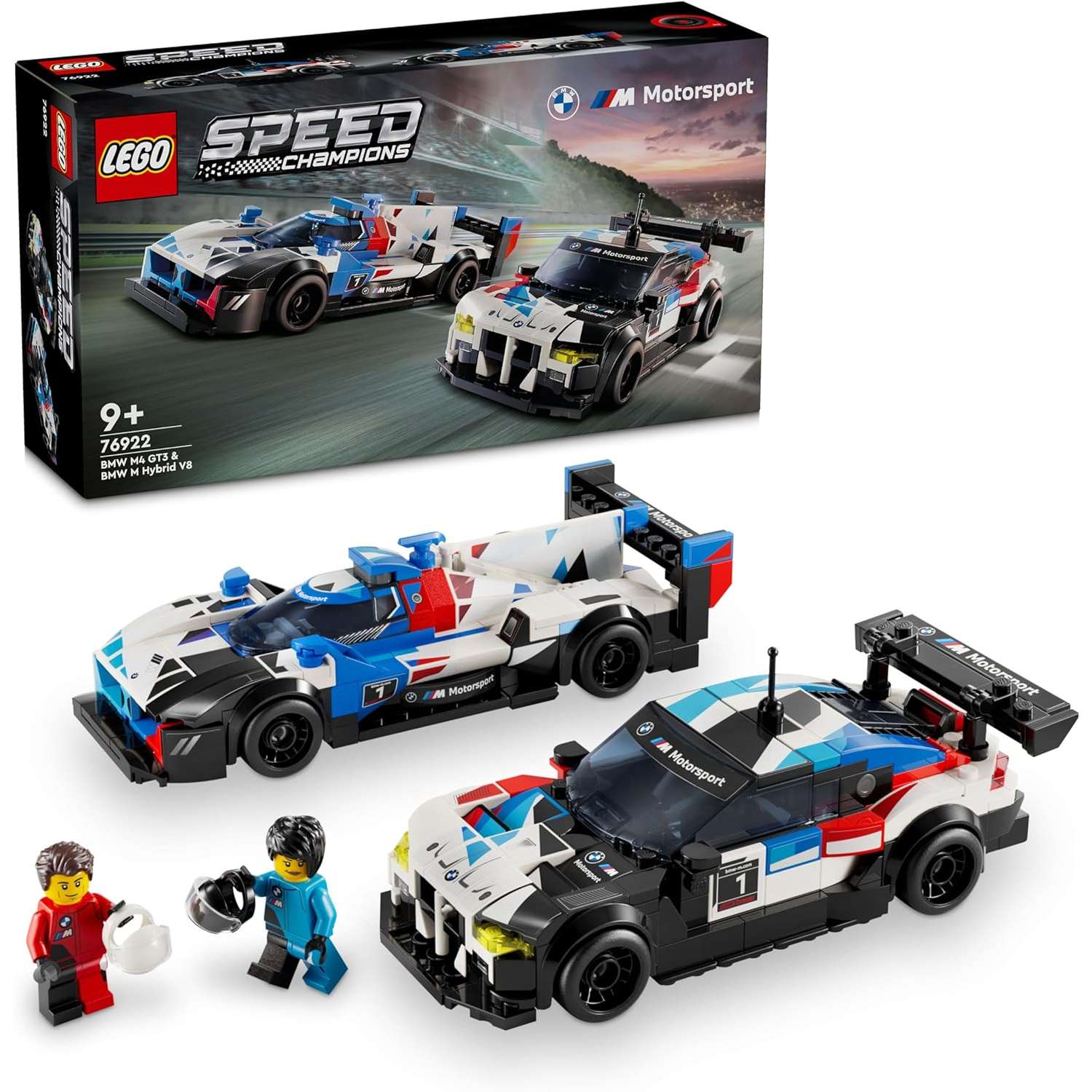 Конструктор LEGO Speed Champions BMW M4 GT3/Hybrid V8 блочный - фото 1