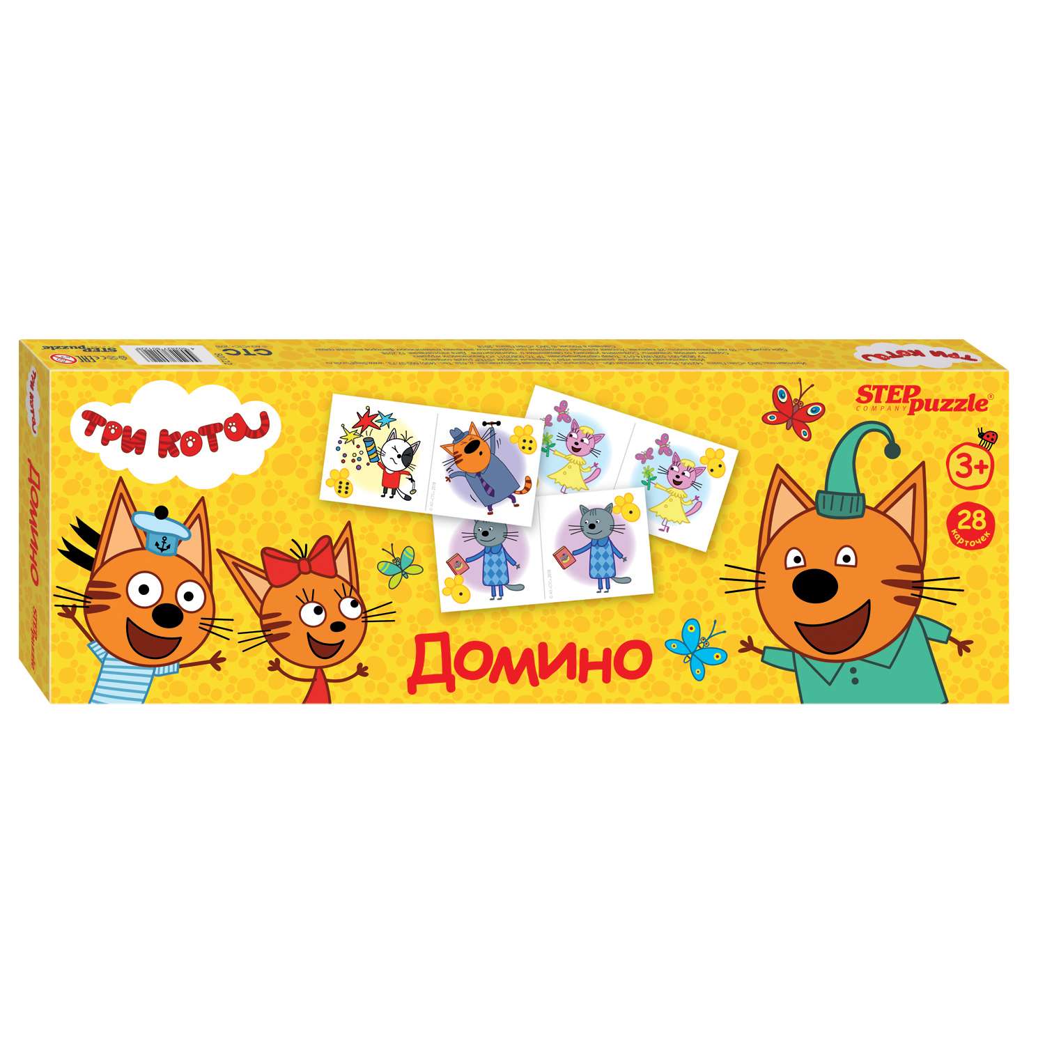 Настольная игра Step Puzzle Три кота Домино - фото 1