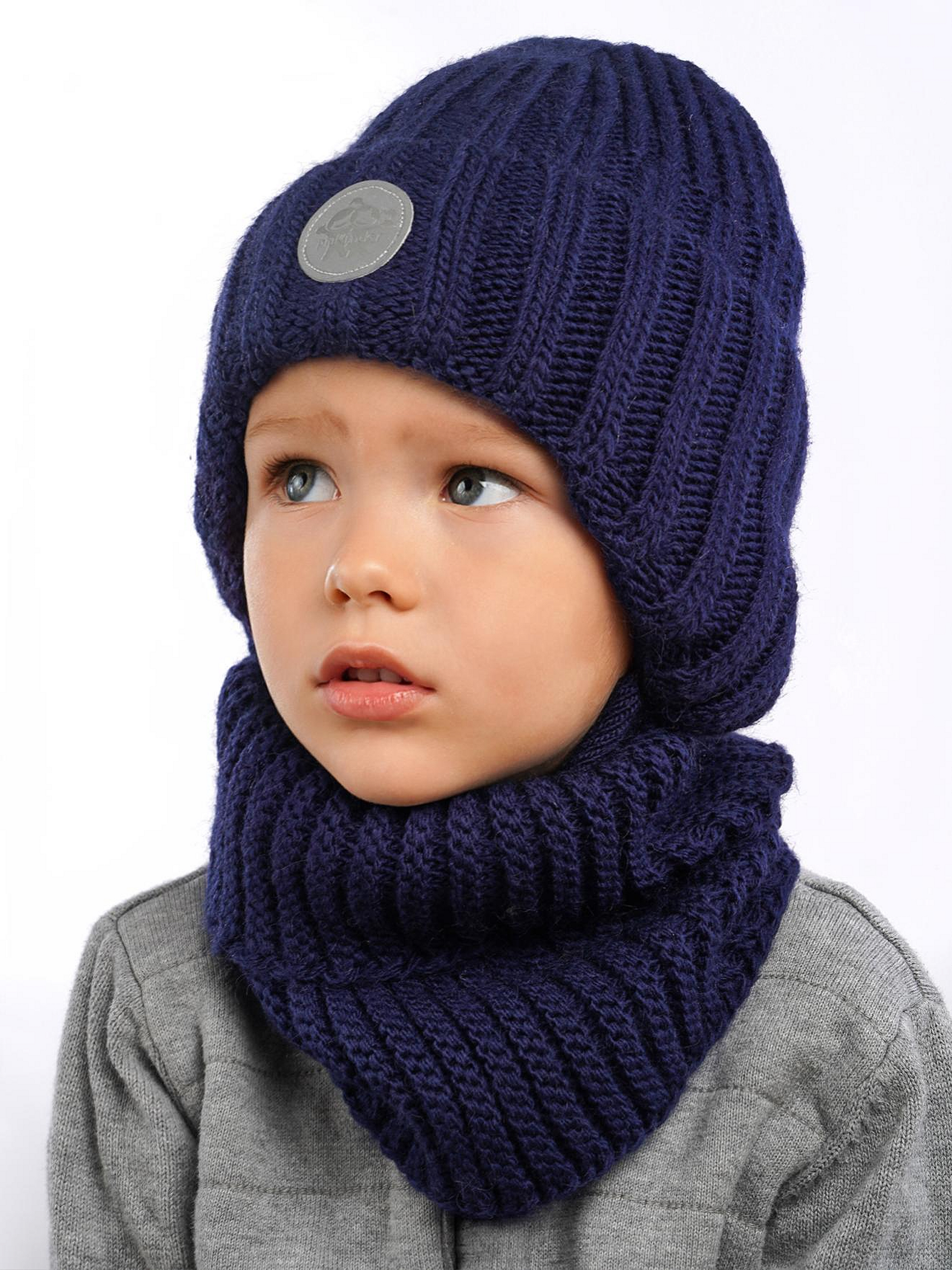 Шапка и снуд ПриКиндер U-W_234170 Цвет: Синий - фото 15