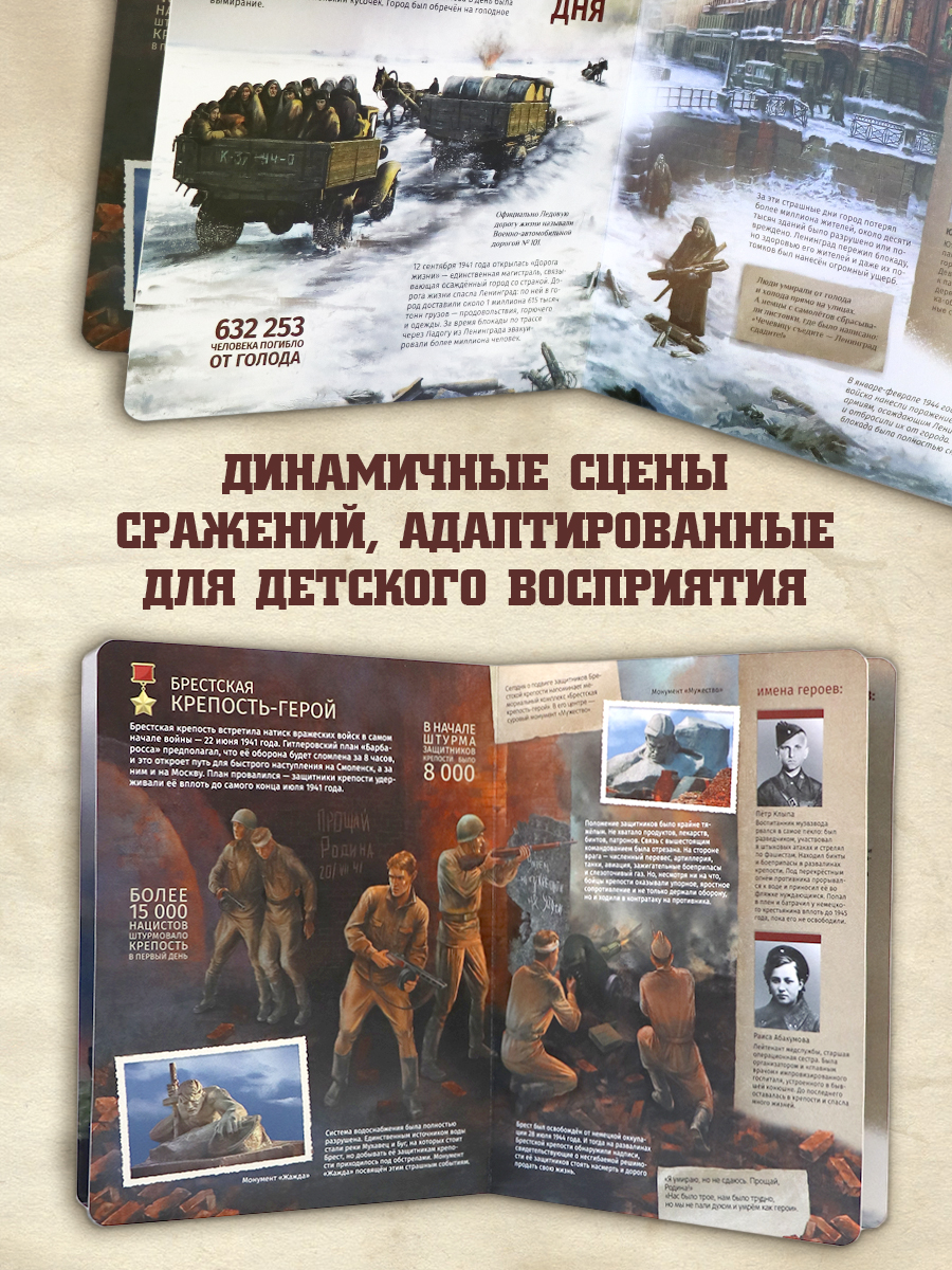 Детская книга энциклопедия Города герои Malamalama Энциклопедия для детей Великая отечественная война - фото 2