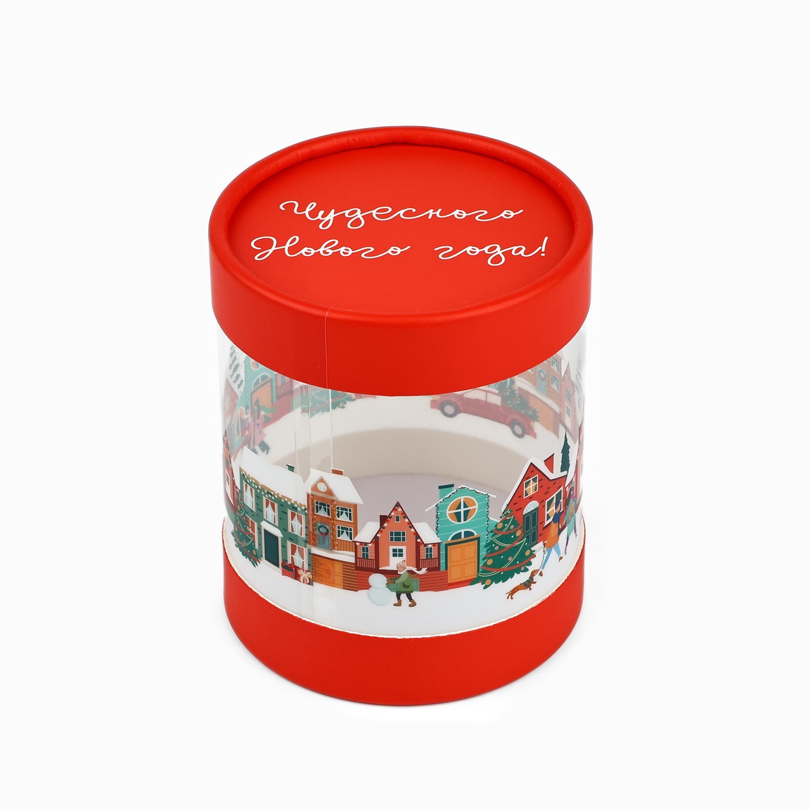 Коробка подарочная Дарите Счастье "Зимний город", 10 х 11 см - фото 2