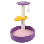 Когтеточка для кошек Barbaks Столбик с двойной сидушкой Пьедестал 47*37см