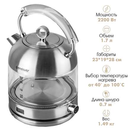 Чайник электрический ENDEVER SkyLine KR-368G