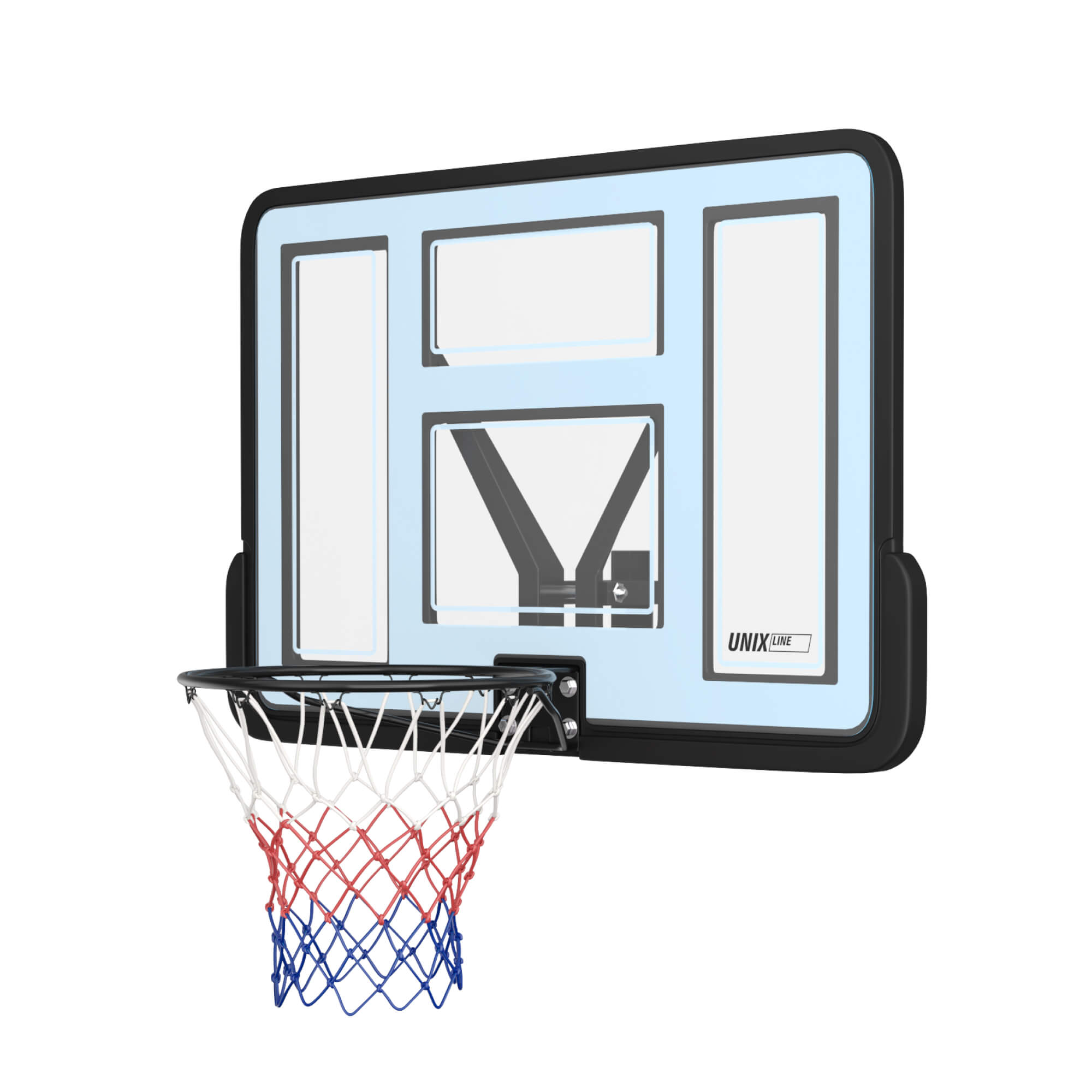 Баскетбольный щит UNIX line из ПВХ B-Backboard-PVC размер щита диаметр кольца R45 - фото 8