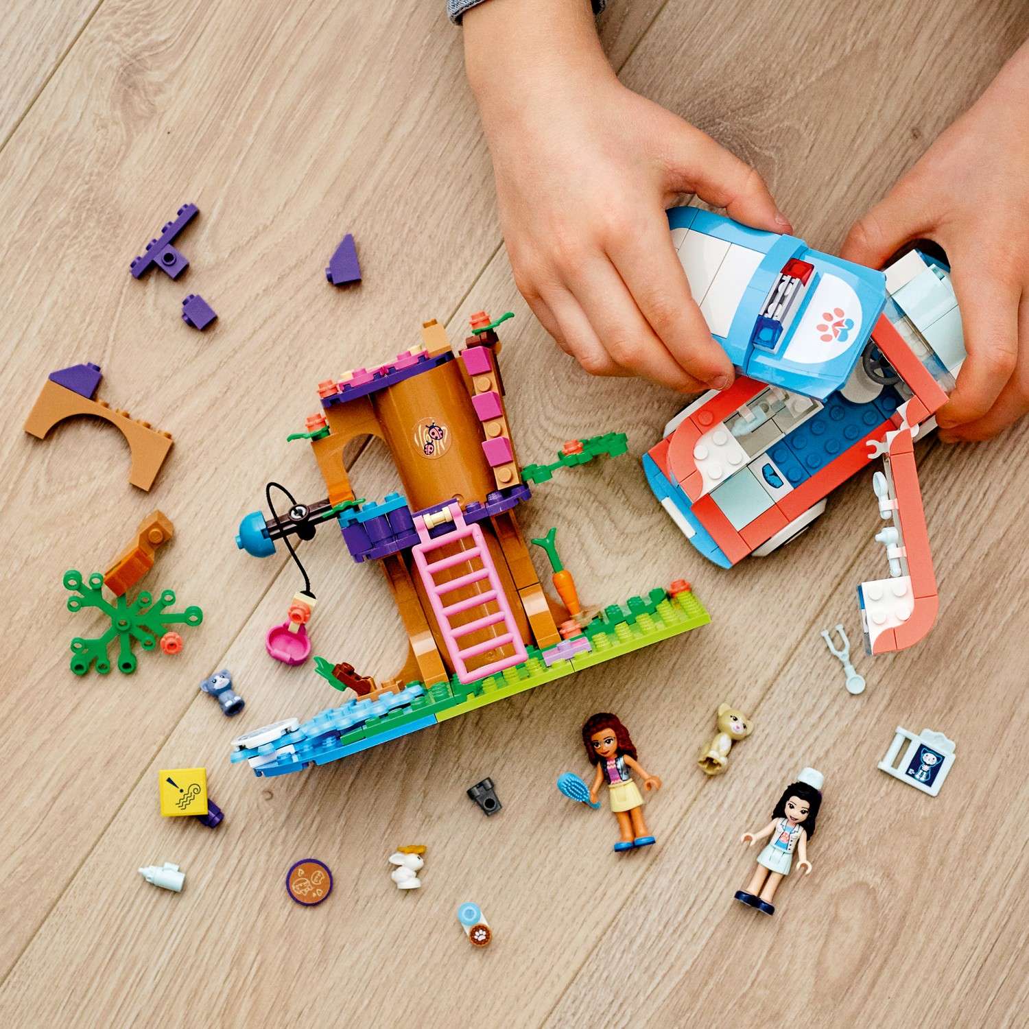 Конструктор LEGO Friends Машина ветеринарной помощи блочный - фото 8