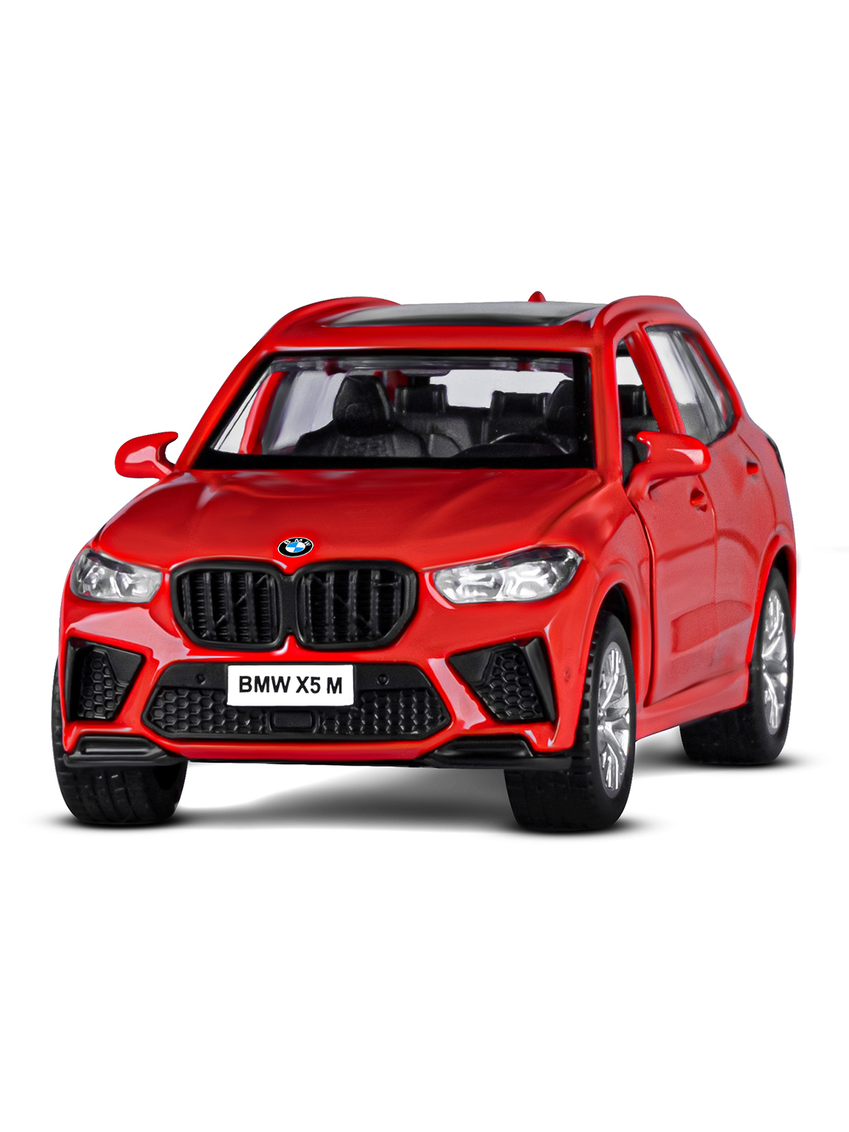 Внедорожник АВТОпанорама BMW X5M 1:43 красный JB1251561 - фото 10