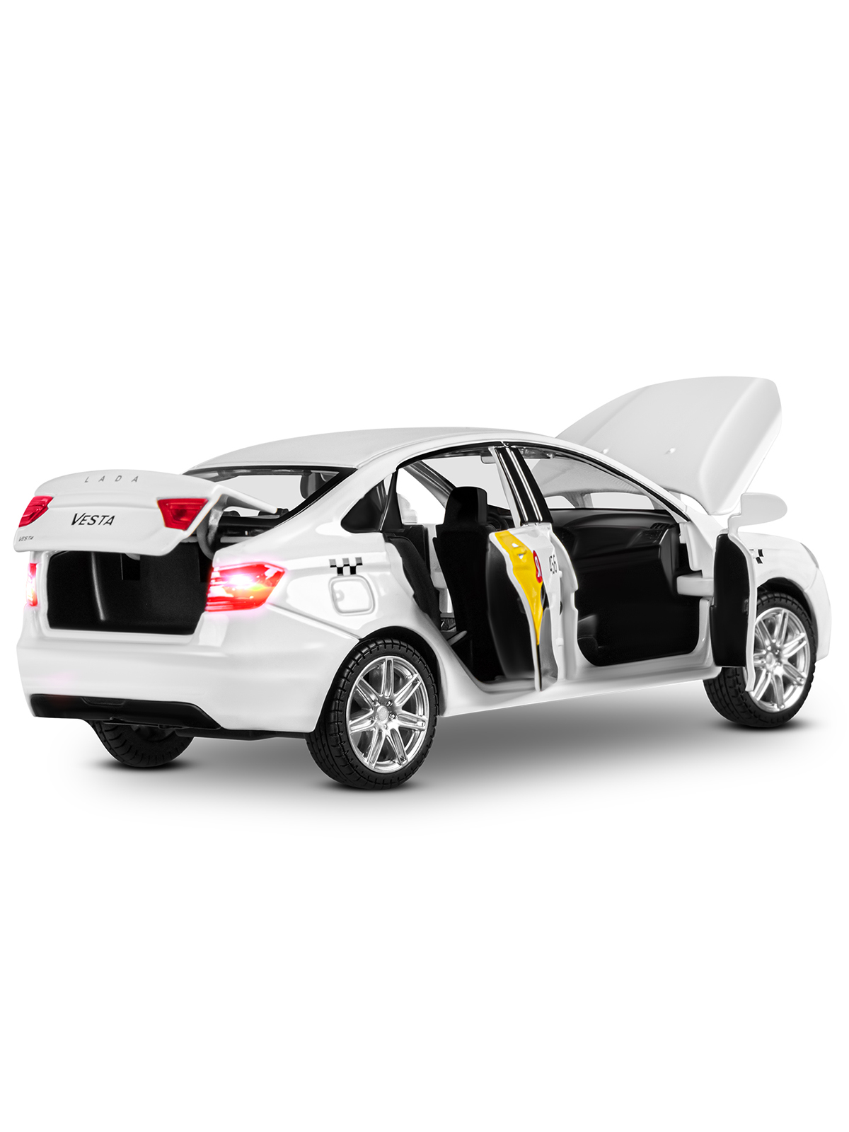 Автомобиль Яндекс GO LADA Vesta Такси озвучено Алисой 1:24 JB1251344/Яндекс GO - фото 22