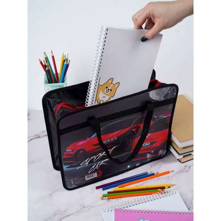 Папка с ручками MeLLi School А4