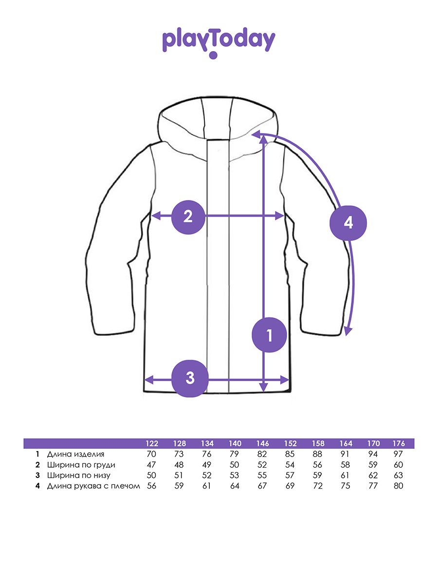 Пальто PlayToday 22217061 - фото 5