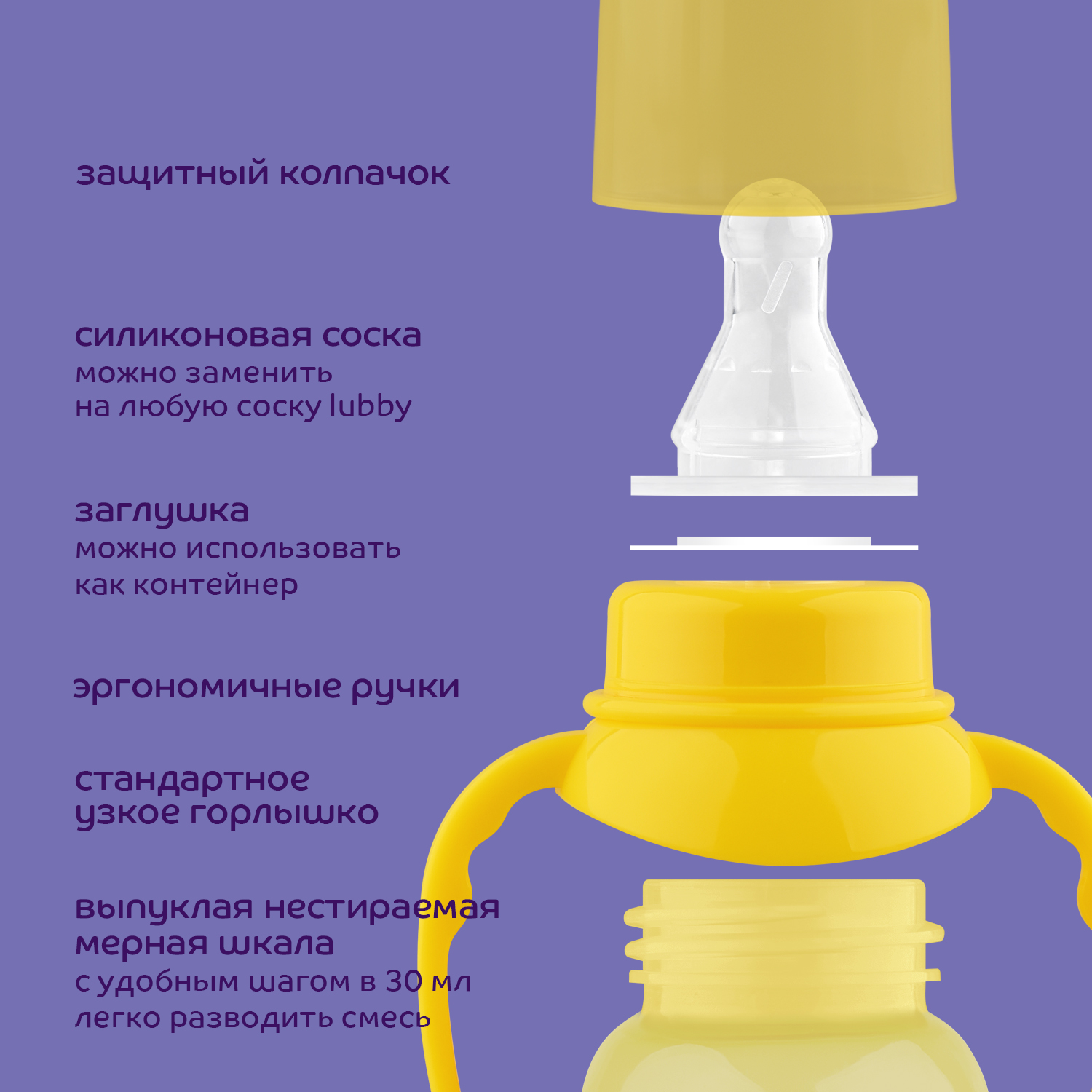 Бутылочка Lubby 125 мл - фото 10