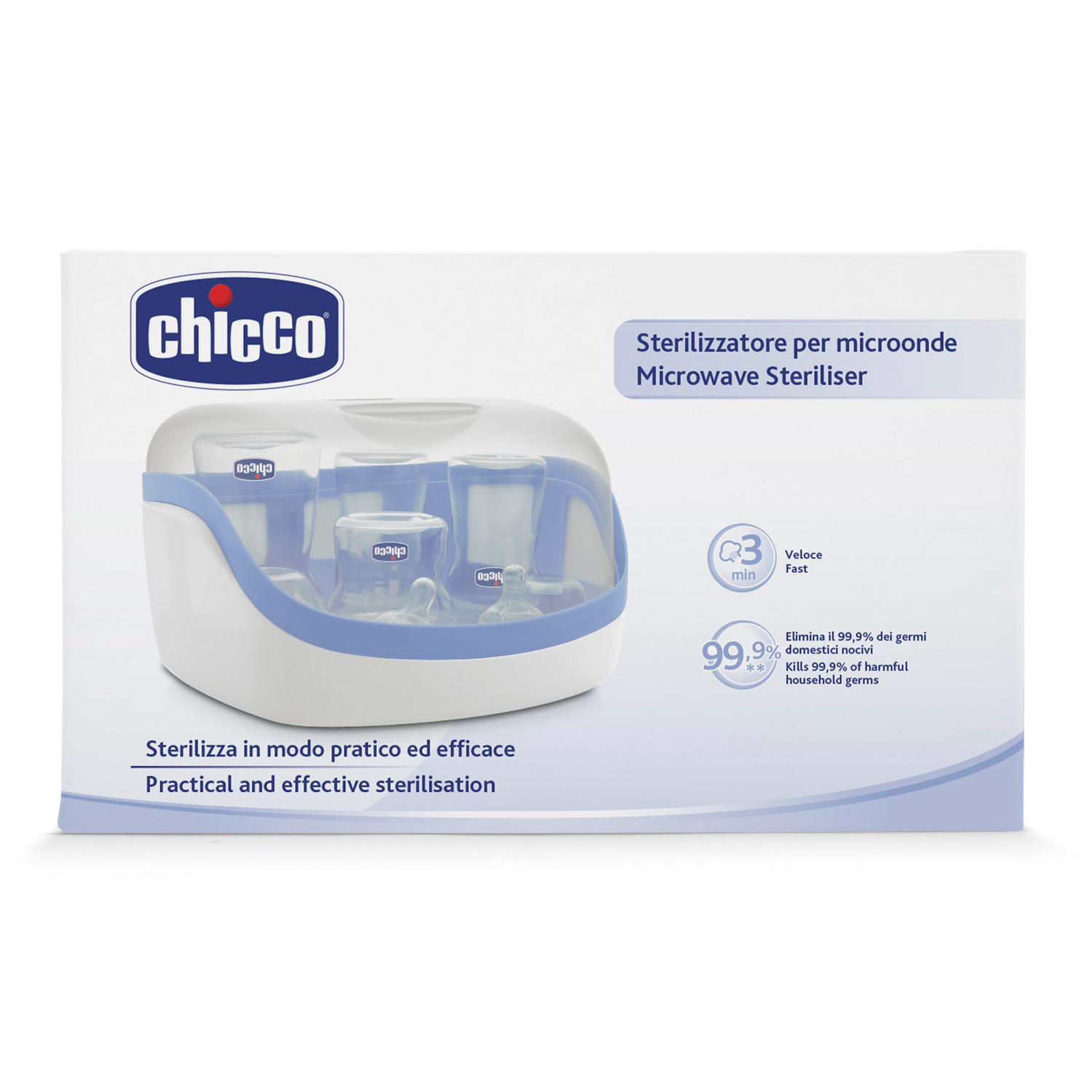 Стерилизатор для бутылочек Chicco для СВЧ 320513066 - фото 2