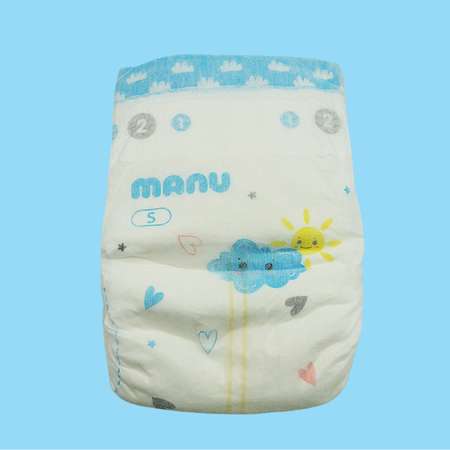 Подгузники MANU S (4-8 кг) 93 шт.