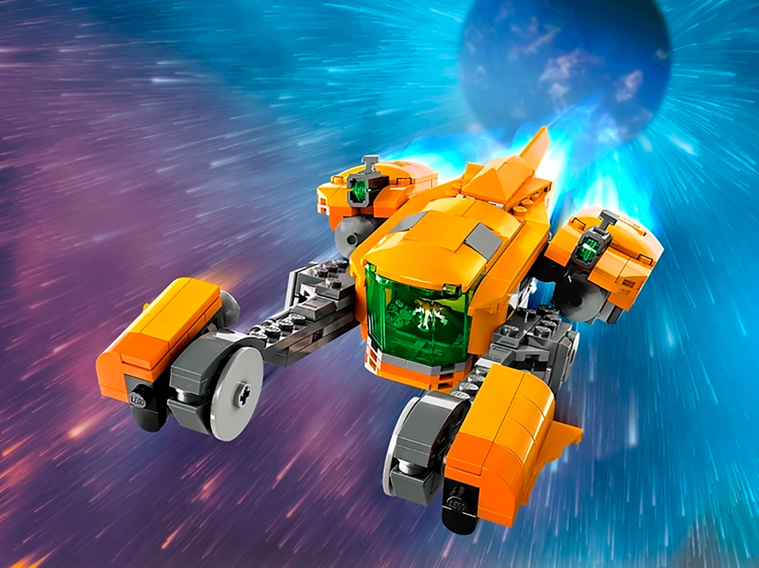 Конструктор LEGO Marvel Super Heroes Звездолёт малыша Ракеты 330 дет. - фото 2